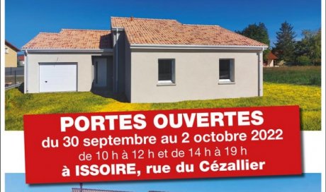 Portes Ouvertes construction d'une maison à Issoire dans le PUY-DU-DOME